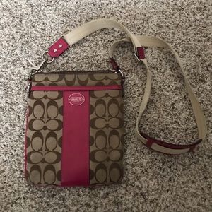 Pink Coach Crossbody Purse